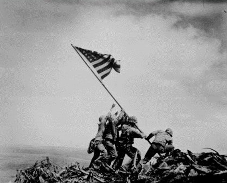 Bandera usa monte subirachi