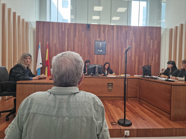 Imagen del acusado durante la vista de conformidad.