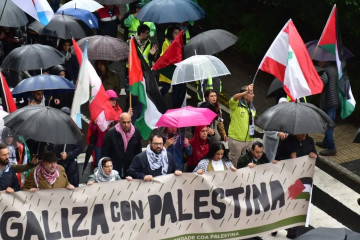 Manifestación de Galiza por Palestina en 2024 en una imagen de su Facebook