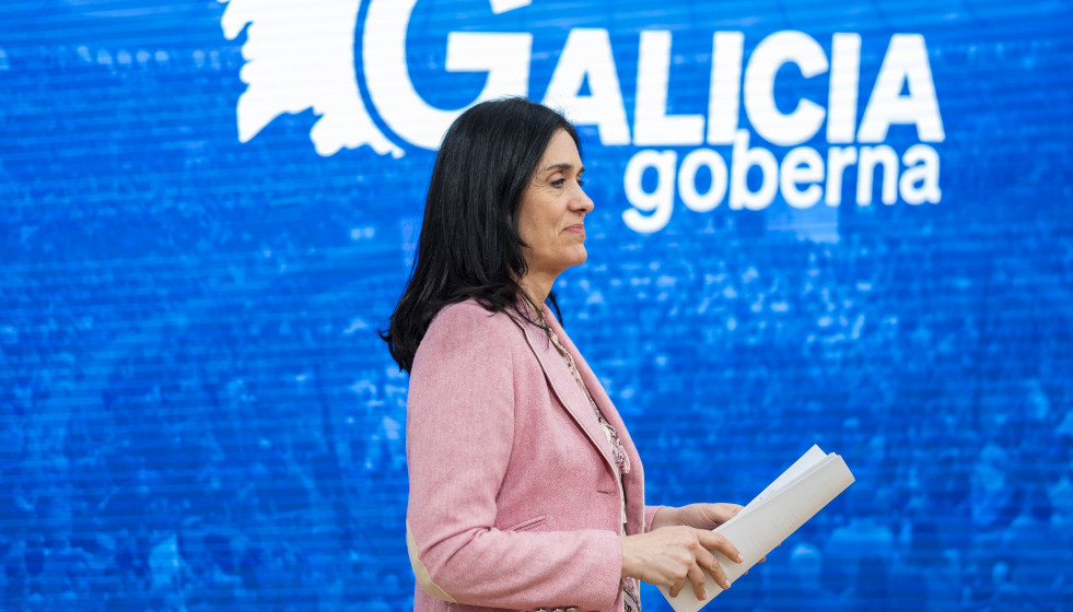Archivo - La secretaria general del PPdeG, Paula Prado, en rueda de prensa.