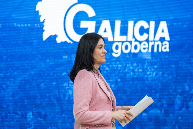 Archivo - La secretaria general del PPdeG, Paula Prado, en rueda de prensa.
