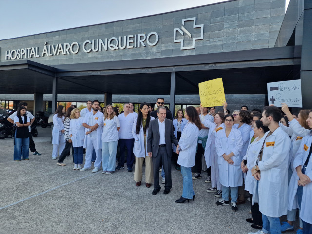 Imagen de la concentración en Vigo.