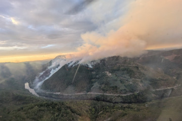 Incendio de Pombeiro en una imagen de Brif