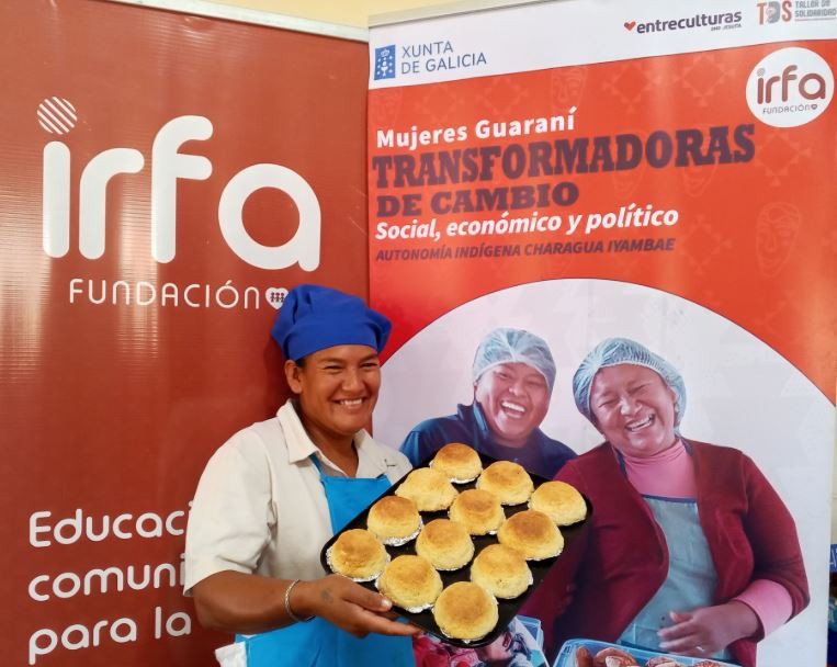 Maru00eda del Carmen Romero, repostera y emprendedora que forma parte del proyecto para mujeres guaranu00edes apoyado por IRFA (Instituto Radiofu00f3nico Fe y Alegru00eda)