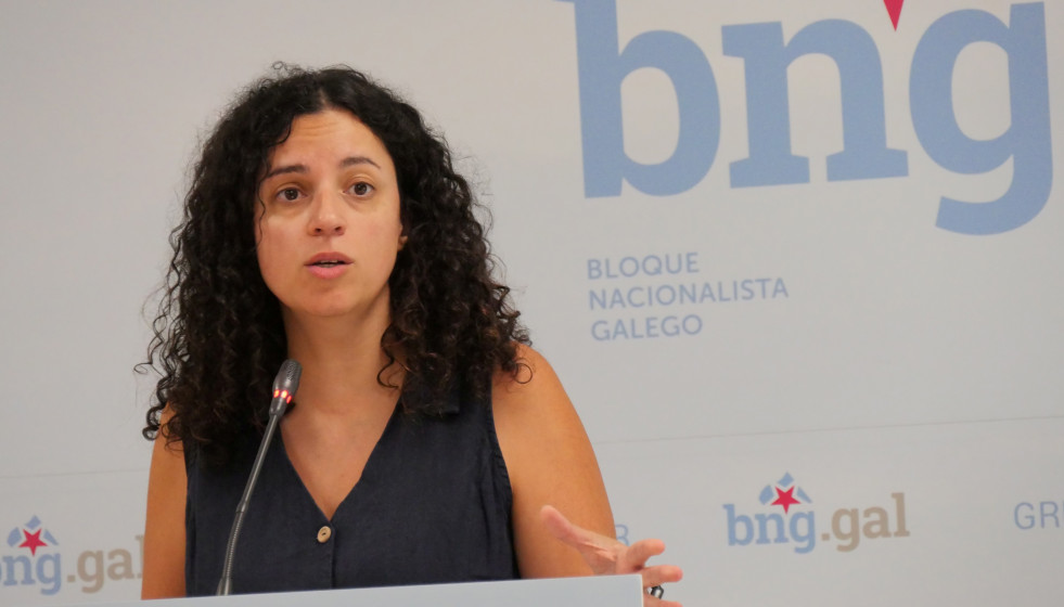 Archivo - La diputada del BNG Noa Presas