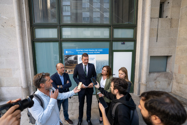 López Campos, durante la visita.