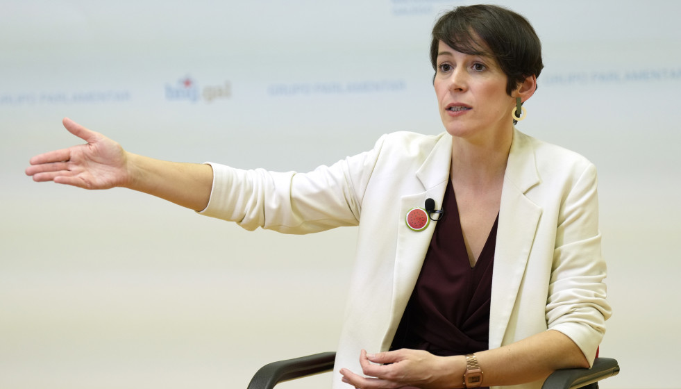 Archivo - La portavoz nacional del BNG y candidata a la Presidencia de la Xunta, Ana Pontón, durante una entrevista para Europa Press, a 18 de enero de 2023, en Santiago de Compostela, A Coruña, Gal