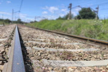Archivo - Vías de tren
