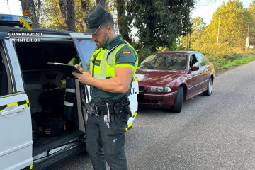 Vehículo interceptado en O Porriño