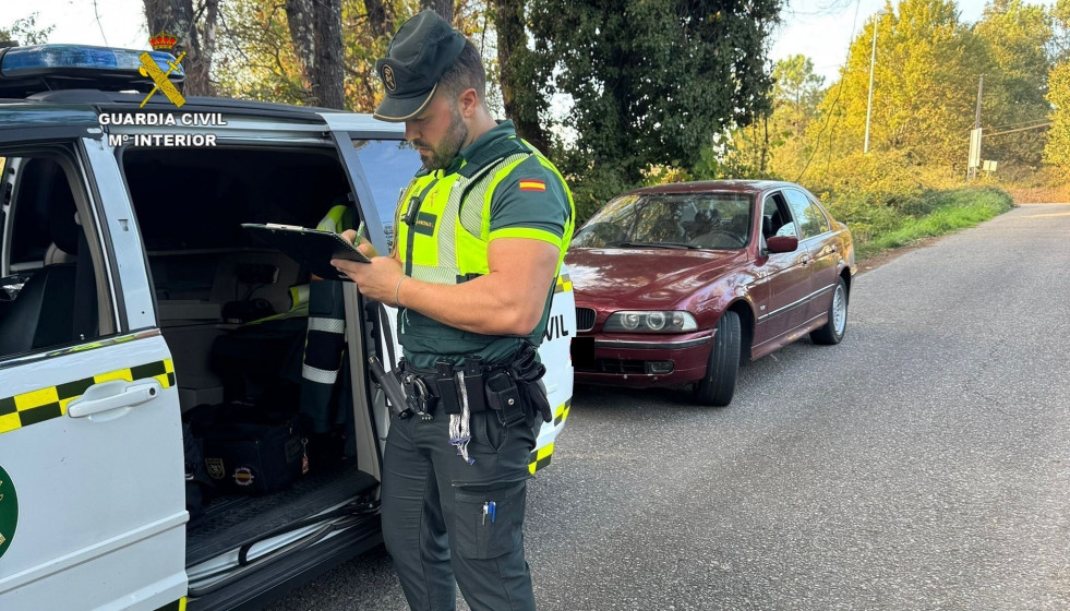 Vehículo interceptado en O Porriño
