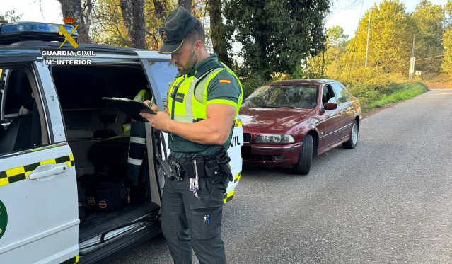 Vehículo interceptado en O Porriño