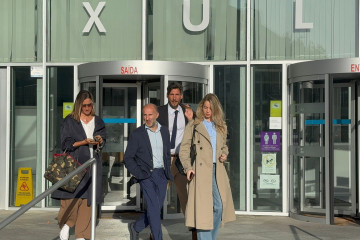 El alcalde de Ourense, Gonzalo Pérez Jácome, a la salida de los Juzgados en Ourense