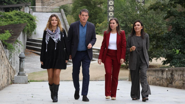 El secretario xeral del PSdeG, José Ramón Gómez Besteiro, en Ourense.