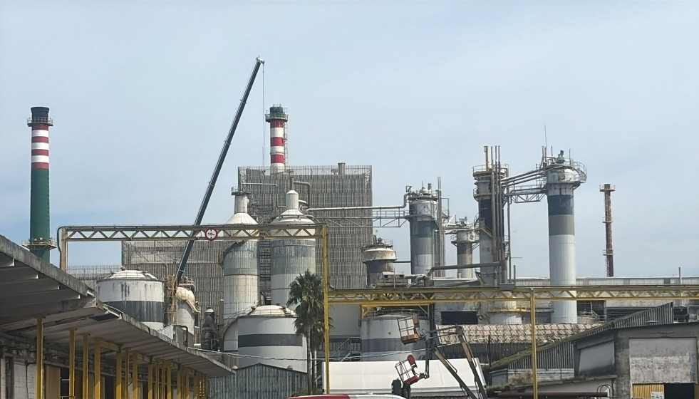 La fábrica de Ence en Pontevedra