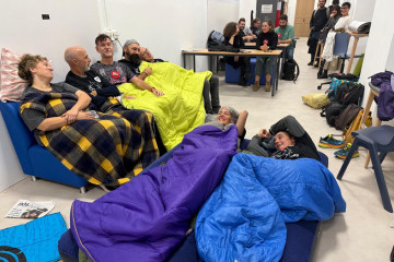 Profesores durmiendo en el IES Valle Inclán de Pontevedra