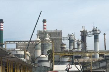 La fábrica de Ence en Pontevedra