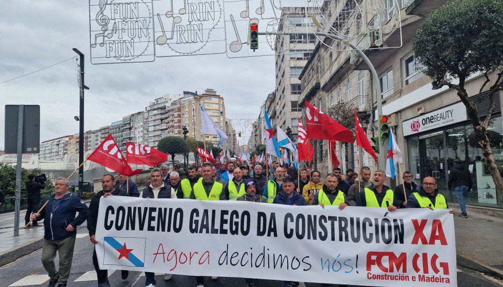 Imagen de la manifestación en Vigo.