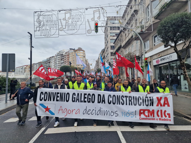 Imagen de la manifestación en Vigo.