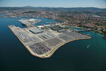 Imagen del puerto de Bouzas, en Vigo.