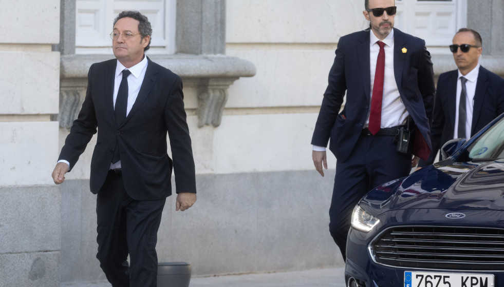 El fiscal General del Estado, Álvaro García Ortiz, durante la primera jornada del juicio al fiscal general del Estado, Álvaro García Ortiz, en el Tribunal Supremo, a 3 de noviembre de 2025, en Mad