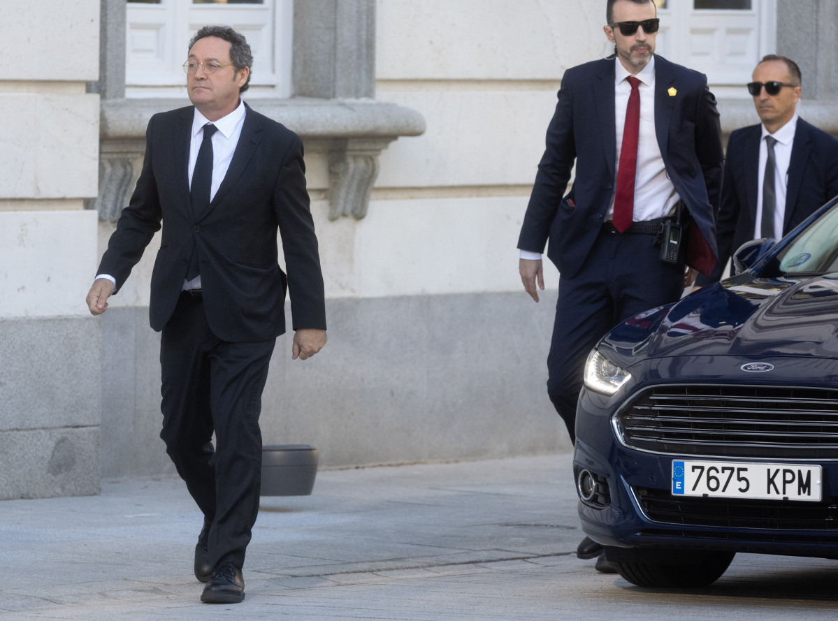 El fiscal General del Estado, Álvaro García Ortiz, durante la primera jornada del juicio al fiscal general del Estado, Álvaro García Ortiz, en el Tribunal Supremo, a 3 de noviembre de 2025, en Mad