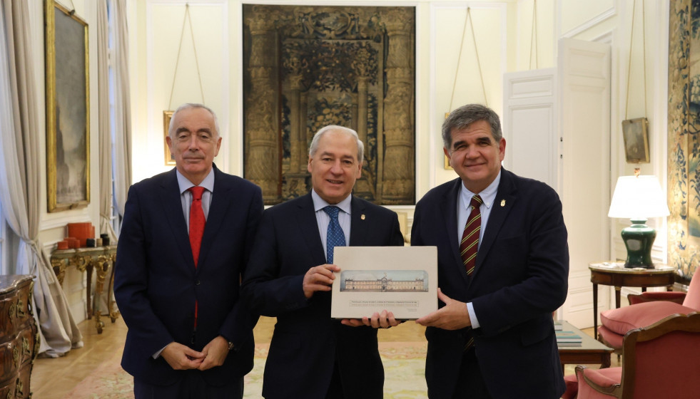 El presidente de la Diputación de Lugo, José Tomé Roca, en un viaje a Argentina