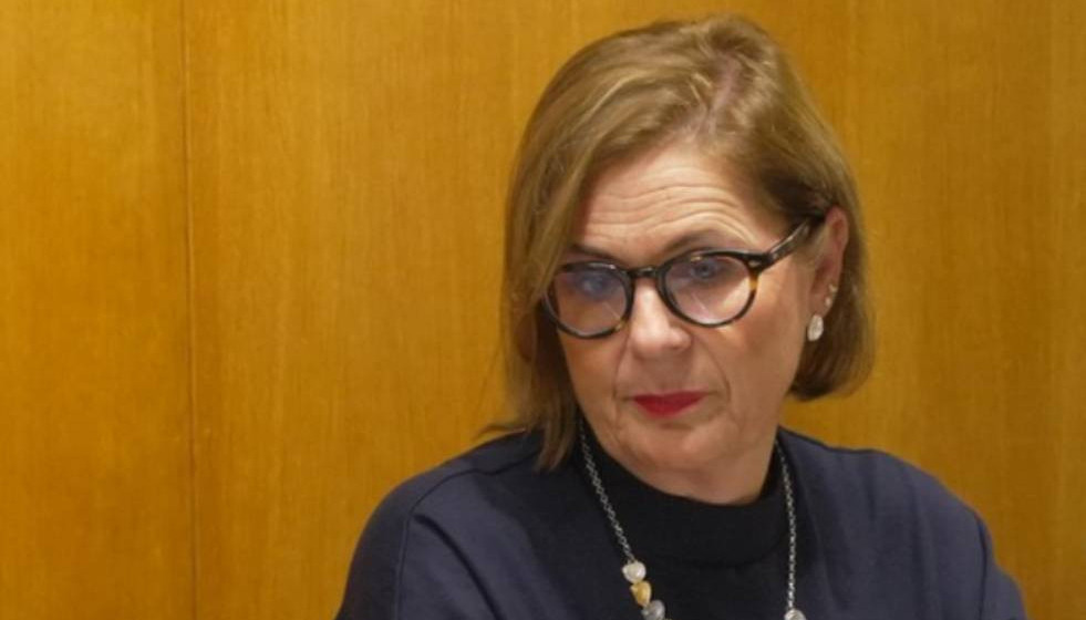 La profesora Carme Adan durante el simposio en el Consello da Cultura Galega