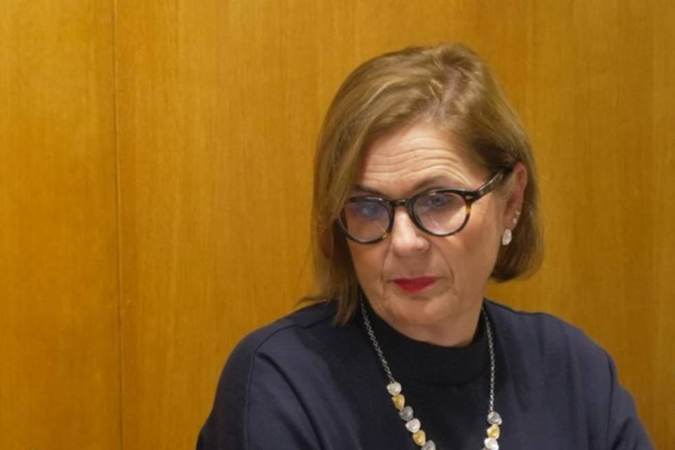 La profesora Carme Adan durante el simposio en el Consello da Cultura Galega