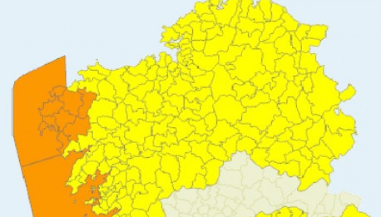 Alertas de Meteogalicia para el miércoles
