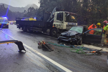 Accidente mortal en A Laracha en una foto del Facebook de José Ramón Rioboo