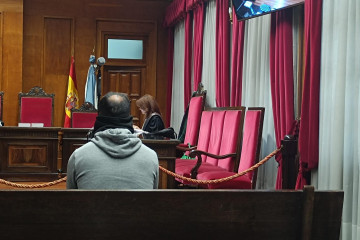 El acusado en la Audiencia Provincial de Ourense
