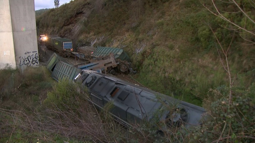 Tren descarrilado Archivo TVG