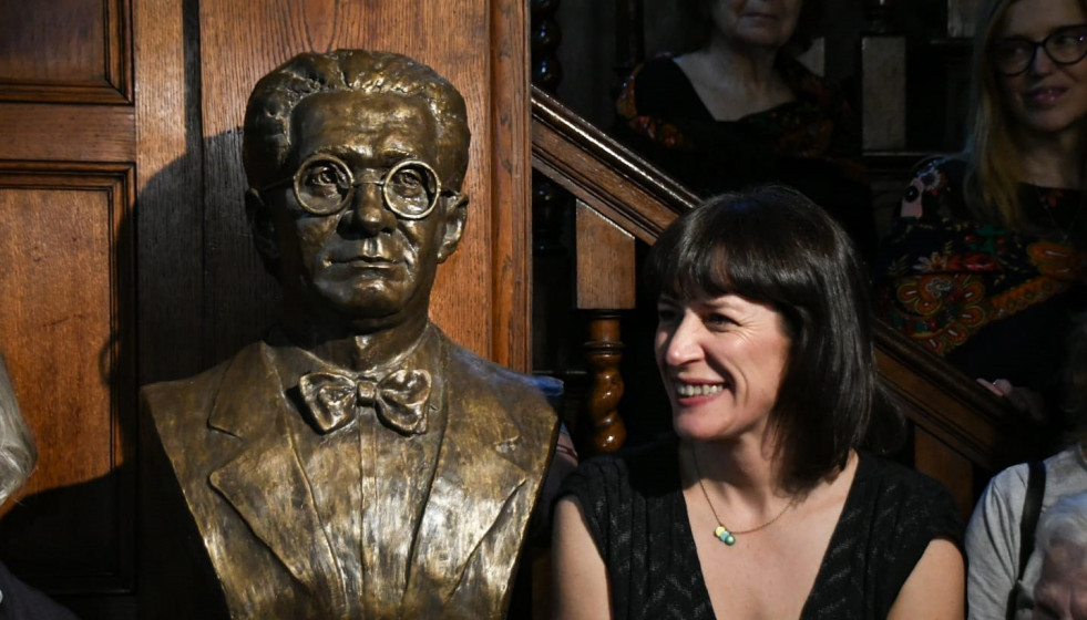 La líder del BNG, Ana Pontón, en Buenos Aires.