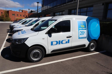 Digi trabajadores vehículos