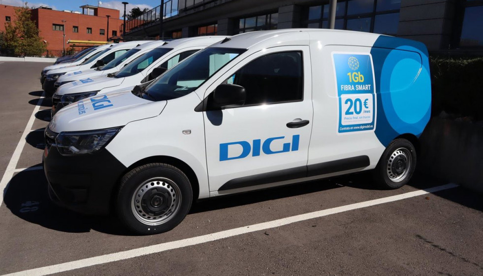 Digi trabajadores vehículos