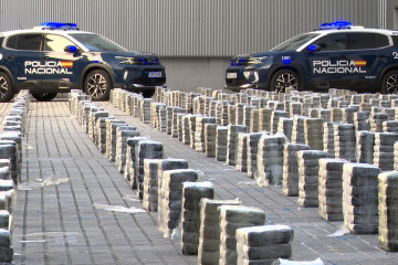 Archivo - Droga incautada en un operativo contra el narcotráfico en A Pobra do Caramiñal