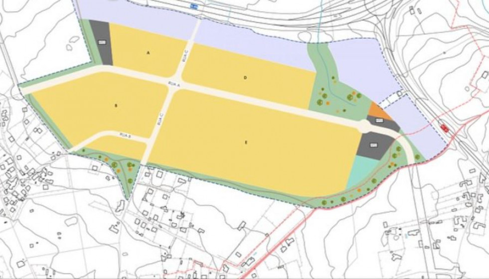 Mapa del plan para el poligono de Sabugueira