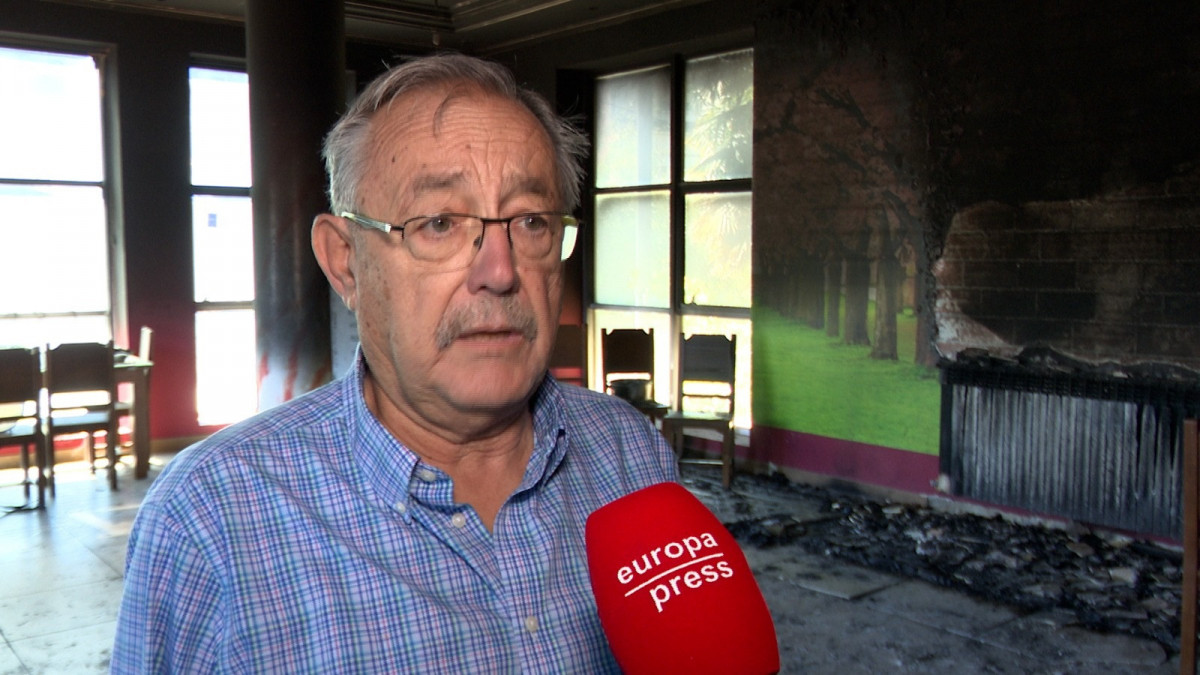 El gerente de Prodeme, Julio Cortiñas, en una entrevista a Europa Press, en Monforte de Lemos (Lugo)