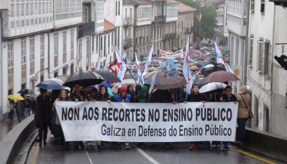 Protesta enseñanza profesores