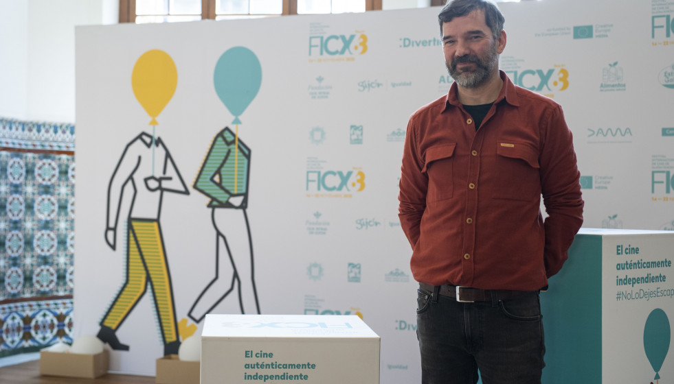 El director Ángel Santos, en el Festival de Gijón