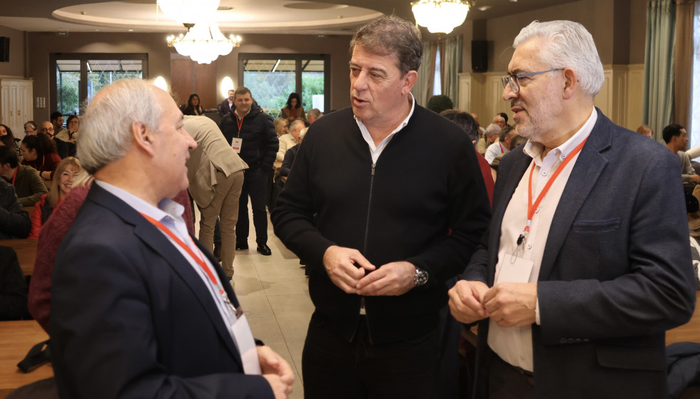 El secretario xeral del PSdeG, José Ramón Gómez Besteiro, en el comité provincial de Lugo, a 29 de noviembre de 2025.