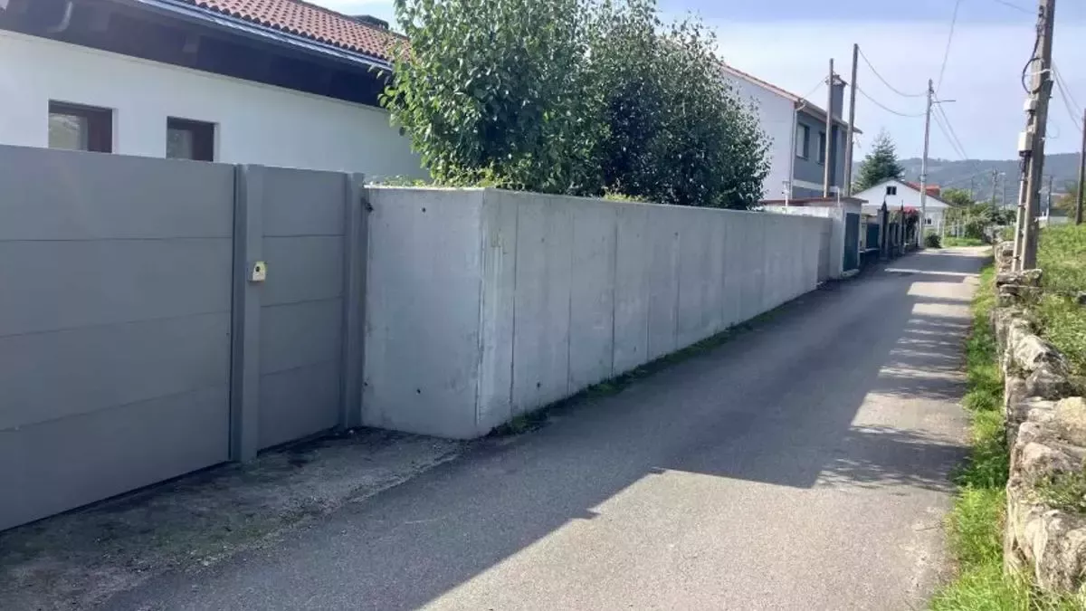 Muro de la antigua casa de Feiju00f3o que la Justicia manda derribar