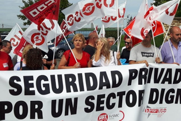 Protestas seguridad privada uso