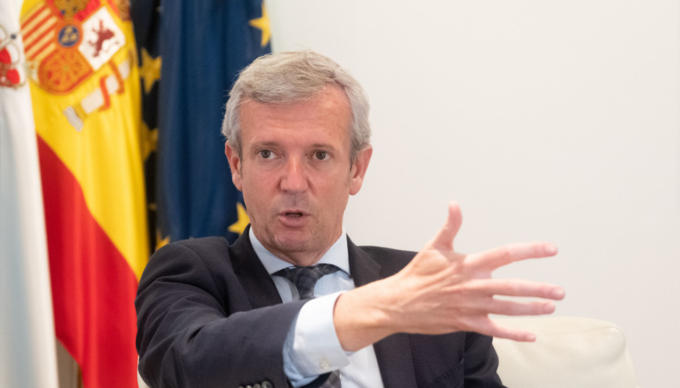 Archivo - El presidente de la Xunta de Galicia, Alfonso Rueda, durante una entrevista para Europa Press, a 2 de agosto de 2023, en Santiago de Compostela, A Coruña, Galicia (España).