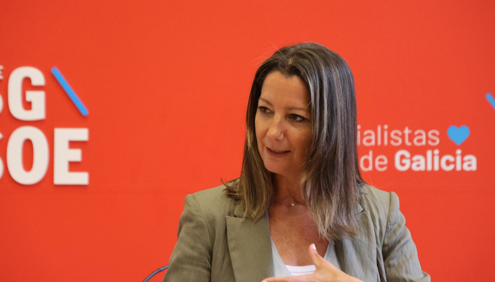 Archivo - La viceportavoz parlamentaria del PSdeG, Lara Méndez