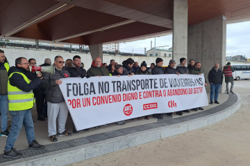 Imagen de archivo de la huelga de transporte en Santiago