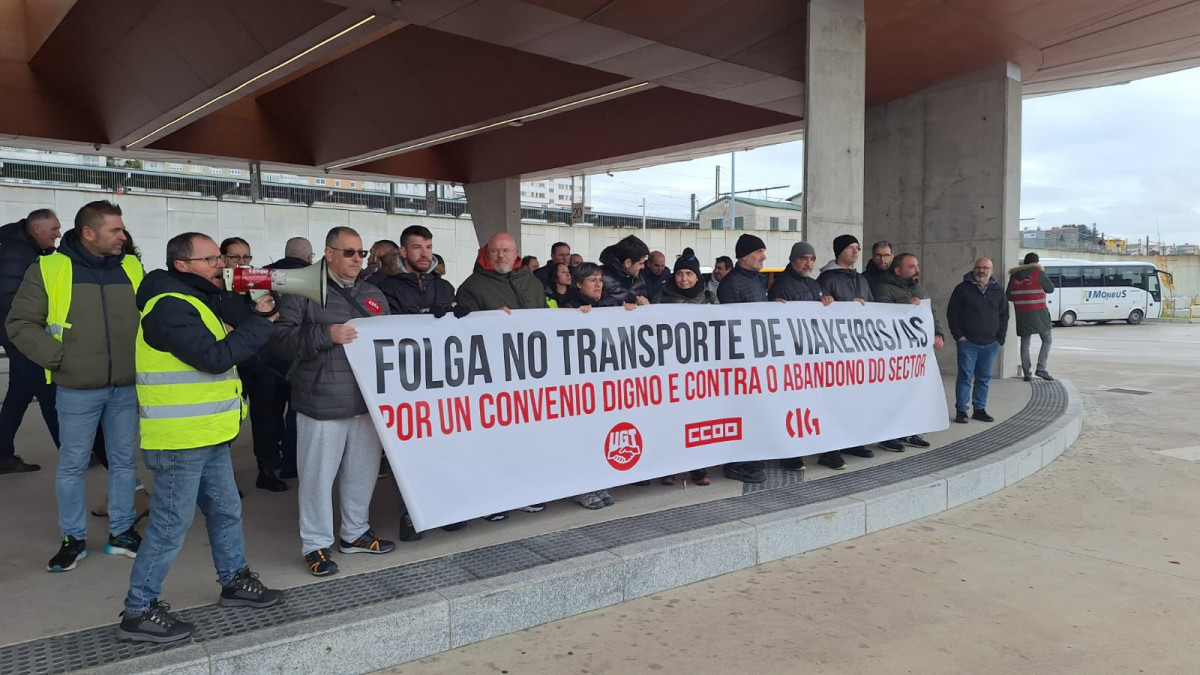 Imagen de archivo de la huelga de transporte en Santiago