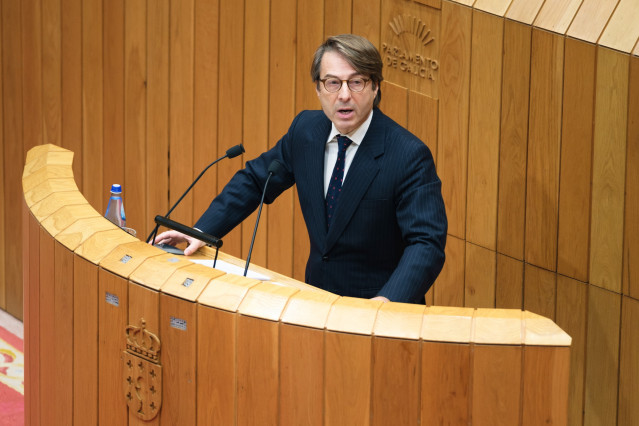 Archivo - El conselleiro de Facenda, Miguel Corgos, en el Parlamento