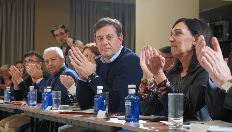 Archivo - El candidato del PSdeG a la Presidencia de la Xunta, José Ramón Gómez Besteiro, en el Comité Nacional del PSdeG