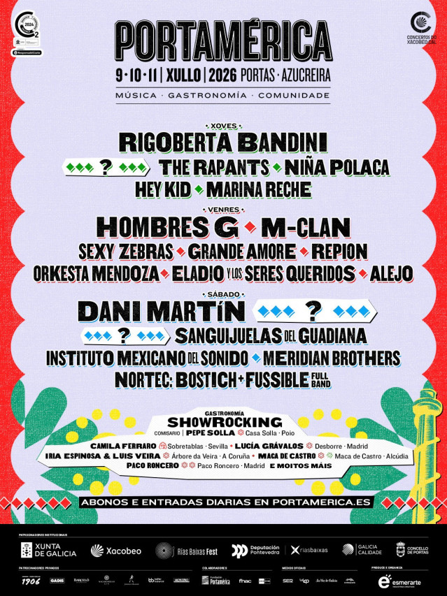 Cartel del festival PortAmérica.